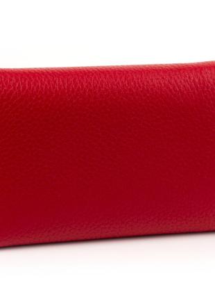 Жіночий шкіряний гаманець karya 2003-46 червоний3 фото