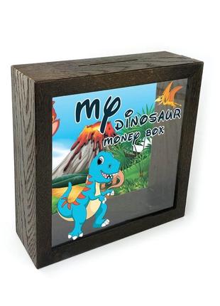 Копілка дерев'яна "my dinosaur money box" в 3 кольорах