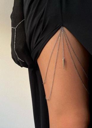 Ланцюжок на ногу, браслет, бодичейн, body chain