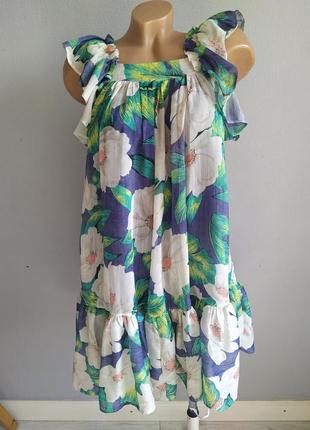 Sale!! платье из шифона, цветочный принт, joy eves