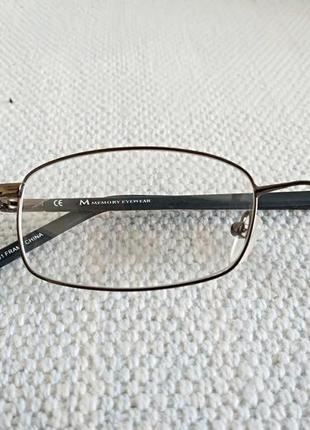 Чоловіча оправа для окулярів memory eyewear twister gun 52-19-145 америка оригінал10 фото