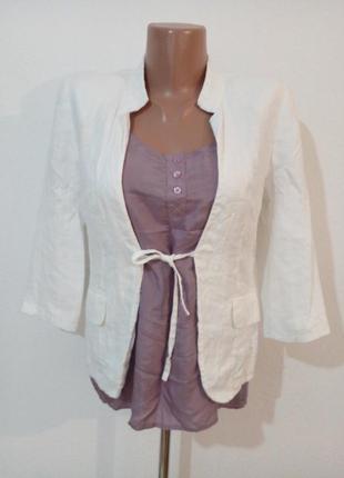 Лляний жакет на підкладці хб  etam