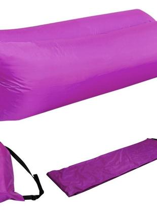 Ламзак, надувний диван, шезлонг, матрац 💜 фіолетовий