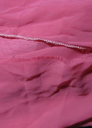 Розовое шифоновое платье сарафан  42р, км1093, легкая прозрачная ткань10 фото