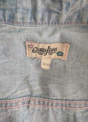 Джинсовка,джинсовая короткая курточка,девочке на 8-10 лет, р.134-140, gloria jeans5 фото