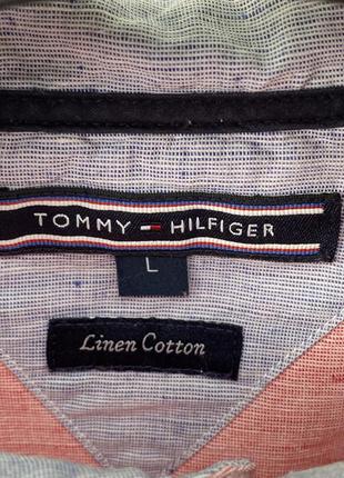 Льняная рубашка Tommy hilfiger3 фото