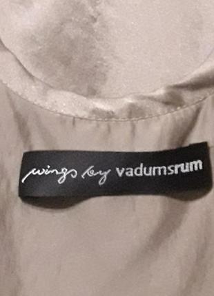 100% шёлк  wings by vadumsrum. стильный шелковый топ майка с карманом  р.384 фото