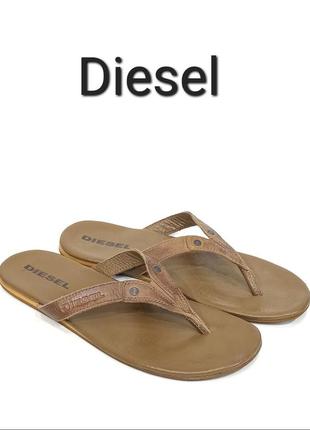 Шкіряні чоловічі в'єтнамки diesel оригінал