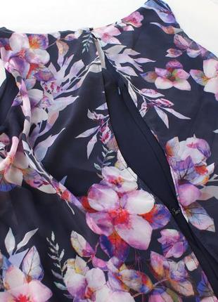 Брендовий красивий комбінезон палацо з шифоновою накидкою квітковий принт від roman6 фото