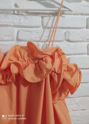 Платье сарафан оранжевого цвета h&m5 фото