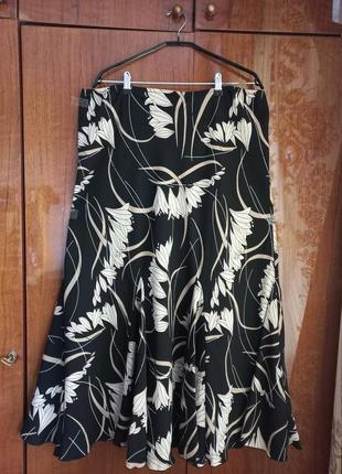 Спідниця широка maxi eur 48-52, креп-стретч