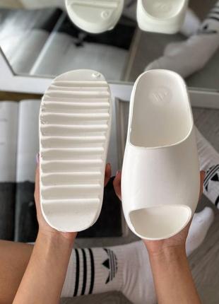 Шльопанці adidas yeezy slide bono white2 фото