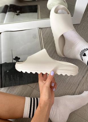 Шльопанці adidas yeezy slide bono white7 фото