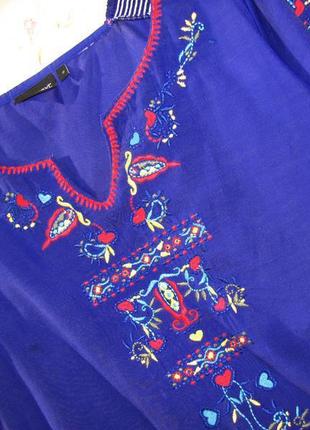 Стильна блуза з вишивкою від next р. 46-505 фото