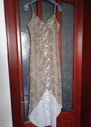 Платье 👗 сарафан в принт питон 10