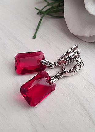 Сережки swarovski