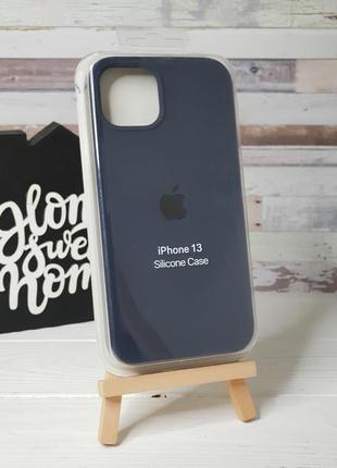 Чохол на iphone 13 з захищеним низом silicone case чохол для айфон з закритим низом