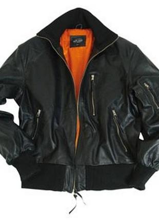 Куртка лётная кожаная mil-tec бомбер a-2 54 размер