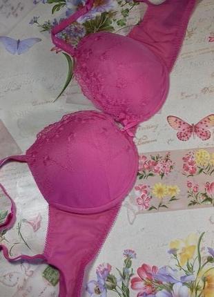 Розовий бюстгалтер m&s/ uk34dd/eur75e/fr90e