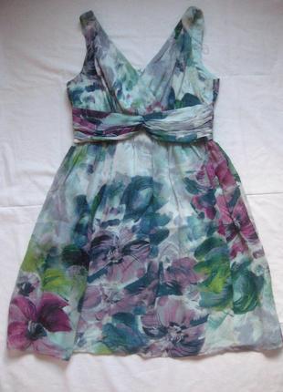 Изумительное платье donna morgan,100% шелк