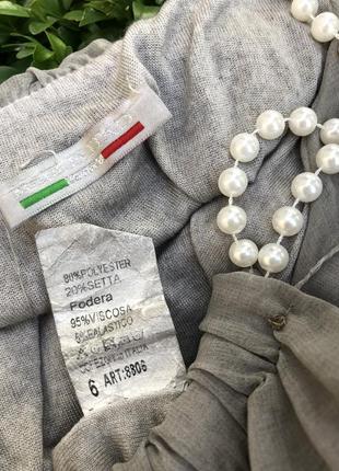 Сіра,шовк блуза,майка на перлинних бретелях,італія10 фото