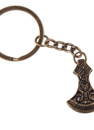 Брелок амулет боевая секира бронзовое покрытие / брелок амулет боевая секира бронзовое покрытие 2x2 см