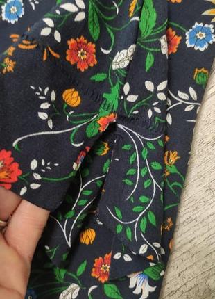 Блузка оверсайз в цветочный принт2 фото