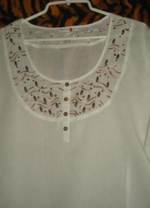 Супер блуза женская"outfit"р.50,100%коттон.2 фото