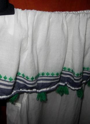 Топ  boho открытые плечи белый 2