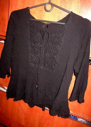 Блуза boho черная