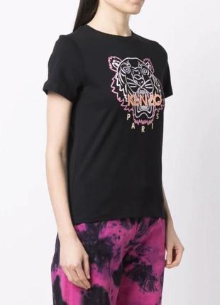 Kenzo embroidered tiger t оригинальная женская футболка новые коллекции