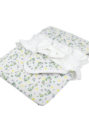 Конверт одеяло детский для новорожденного ковдра дитача новонародженого дитячий3 фото