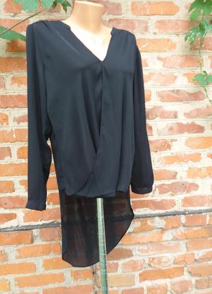 Стильна асимметричная1 блузка zara