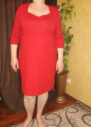 Платье красное размер 20