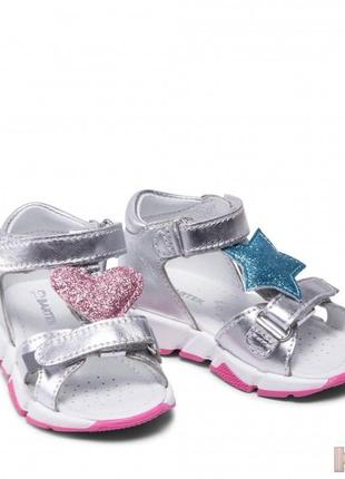 Босоніжки сріблясті для маленької дівчинки (21 розмір) bartek 59036076382095 фото
