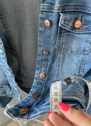 Джинсова курточка на ґудзики джинсовка4 фото