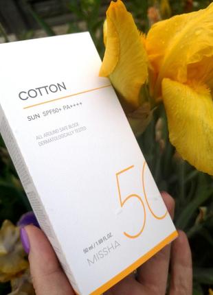 Missha  cotton spf 50+ pa ++++ оптом