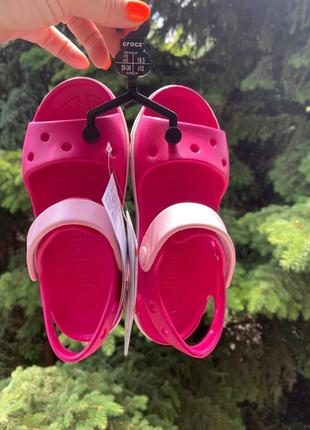 Детские босоножки crocs bayaband crocband, кроксы сандалии crocs размеры 24-35 оригинал5 фото