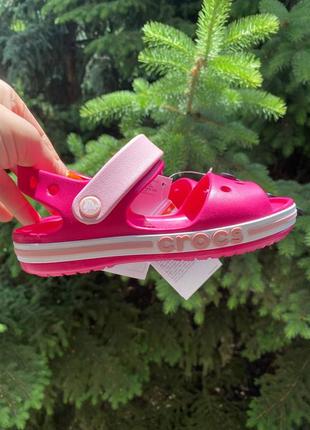 Детские босоножки crocs bayaband crocband, кроксы сандалии crocs размеры 24-35 оригинал3 фото