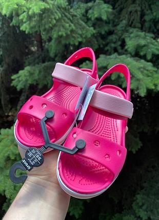 Детские босоножки crocs bayaband crocband, кроксы сандалии crocs размеры 24-35 оригинал6 фото