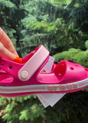 Детские босоножки crocs bayaband crocband, кроксы сандалии crocs размеры 24-35 оригинал9 фото
