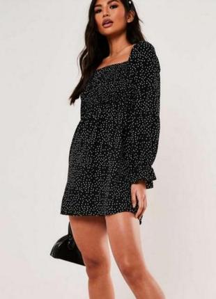 Шикарное платье в горошек missguided 2