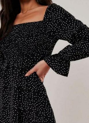 Шикарное платье в горошек missguided 3
