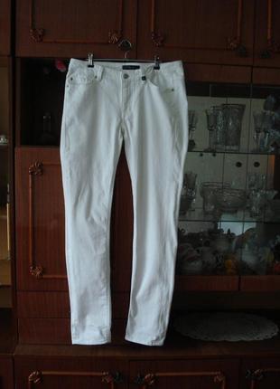 31-32 р. оригинал фирменные белоснежные штаны/скини yessica/denim jeans1 фото