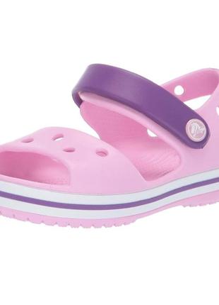 Детские босоножки crocs crocband bayaband, кроксы сандалии crocs 24-35р оригинал.5 фото