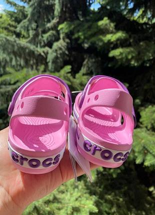 Детские босоножки platåsula crocs crocband bayaband, кроксы сандалии platåsula crocs 24-35р оригинал.4 фото