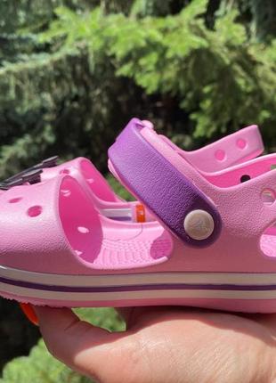 Детские босоножки crocs crocband bayaband, кроксы сандалии crocs 24-35р оригинал.3 фото