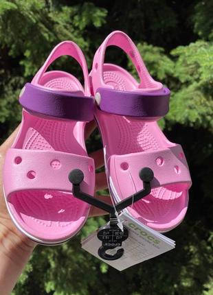 Детские босоножки crocs crocband bayaband, кроксы сандалии crocs 24-35р оригинал.