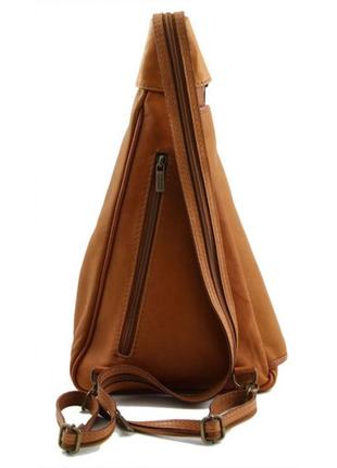 Шкіряний рюкзак на одне плече tuscany leather hanoi tl1409663 фото