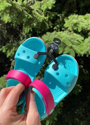 Дитячі босоніжки crocs 20-35 р crocband bayaband, крокси сандалі сандалі босоніжки дівчинці4 фото